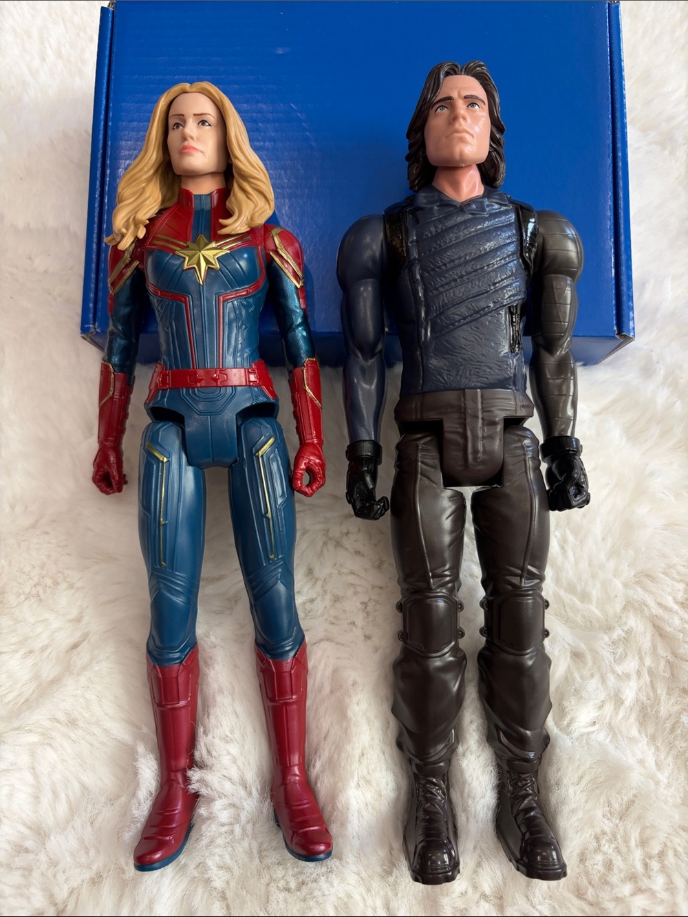 Marvel-Inspired Captain Marvel and Winter Soldier Collectible Set (2 piece)